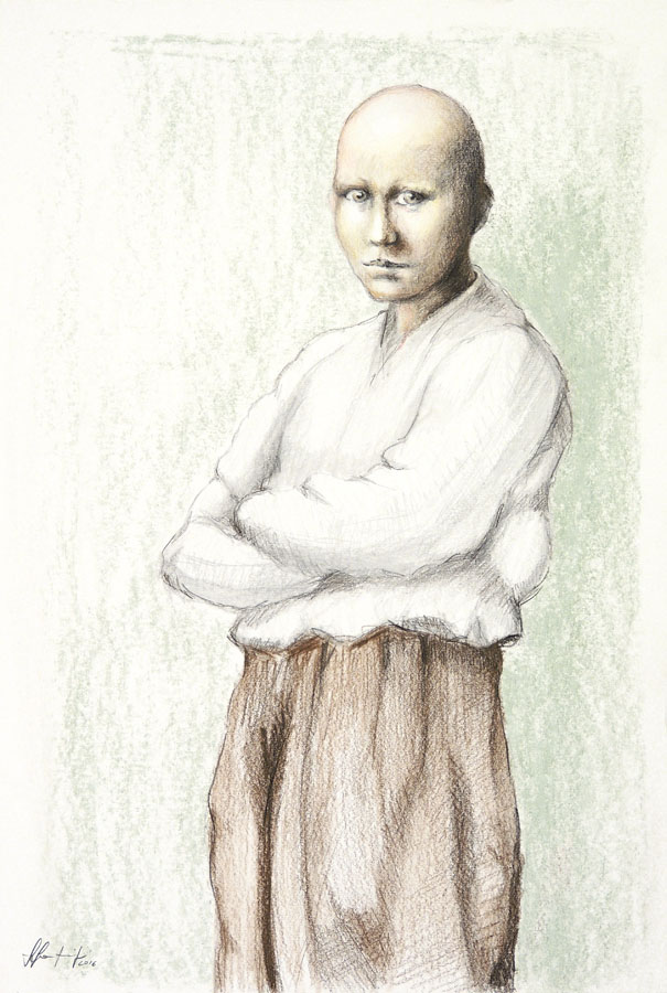 Disegno di Silvio Sangiorgi - Ritratto di ciarlatano