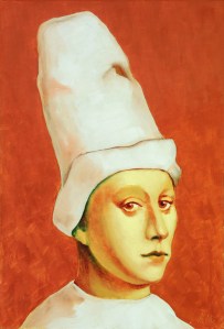 Dipinto di Silvio Sangiorgi - Ritratto di Pagliaccio