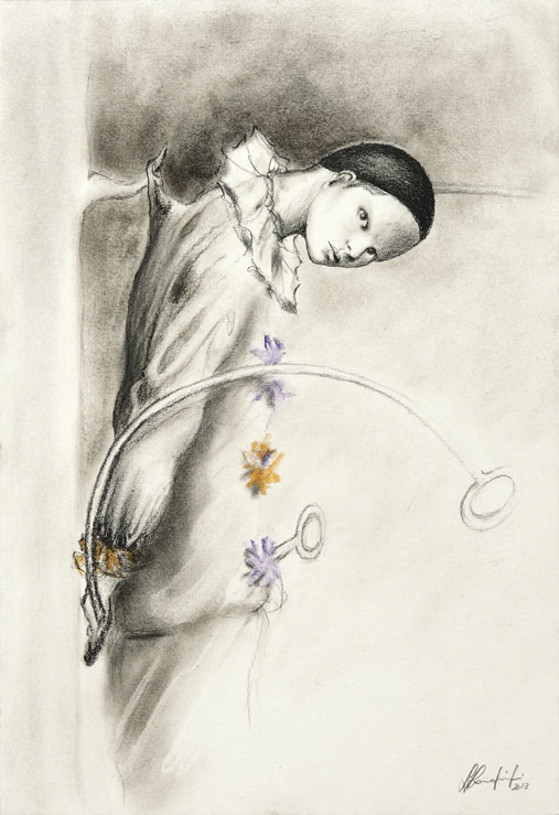 Disegno di Silvio Sangiorgi - Ritratto di burattino