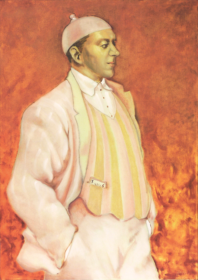 Dipinto di Silvio Sangiorgi - Ritratto di illusionista