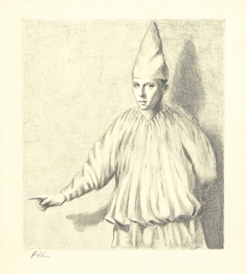 Silvio Sangiorgi ritratto di mimo