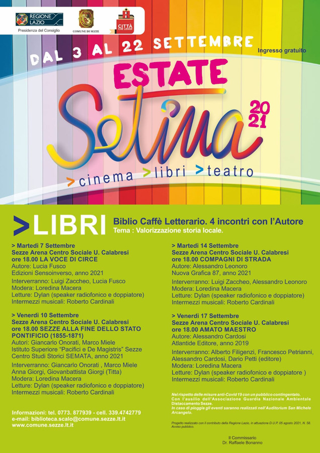 Estate Setina 2021 Libri