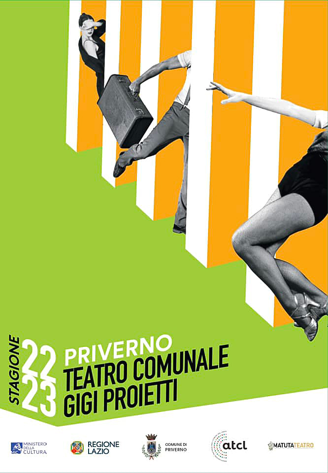 Locandina stagione 2022/2023 Teatro Comunale Gigi Proietti di Priverno