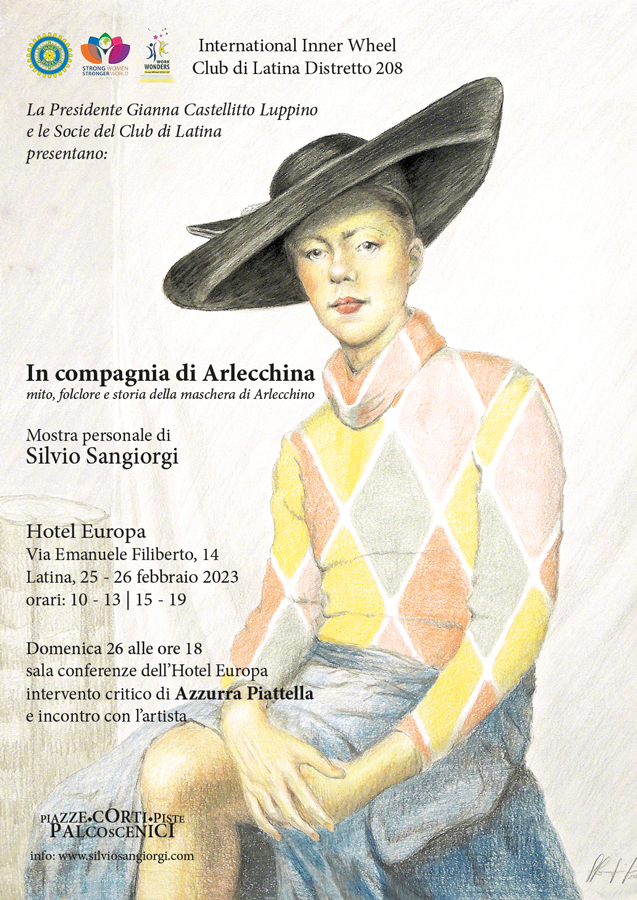 Silvio Sangiorgi - Locandina In compagnia di Arlecchina