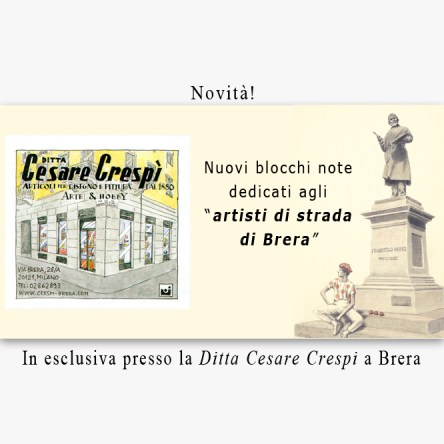 Silvio Sangiorgi - Nuovi blocchi note edizione speciale Artisti di Strada di Brera