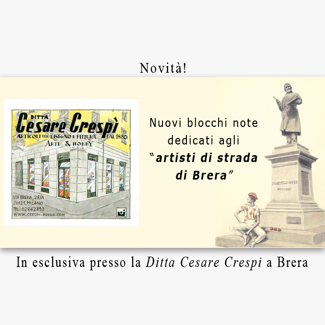 Silvio Sangiorgi - Nuovi blocchi note edizione speciale Artisti di Strada di Brera
