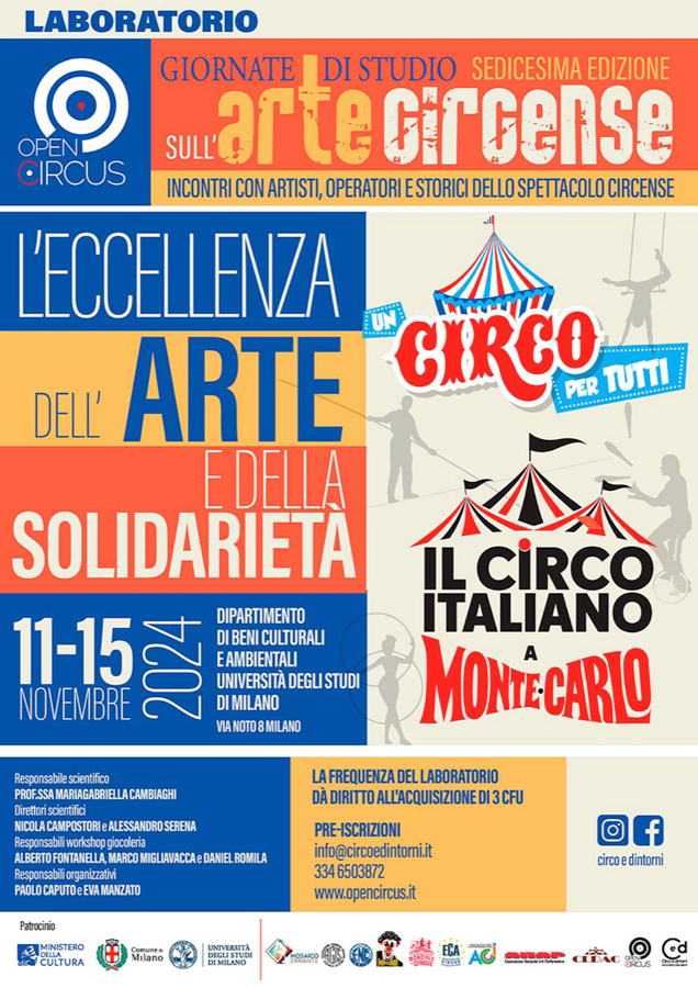 Silvio Sangiorgi, giornate di studio sull'arte circense 2024