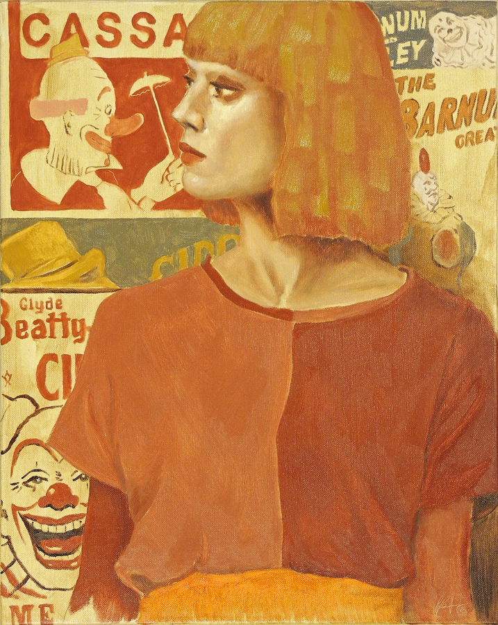 Silvio Sangiorgi ritratto della cassiera del circo