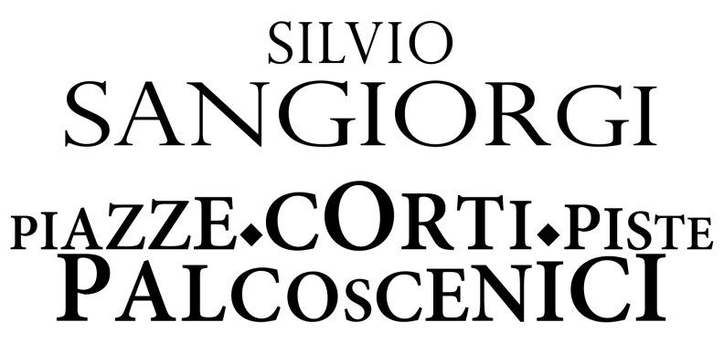 Silvio Sangiorgi, logo Piazze, Corti, Piste, Palcoscenici