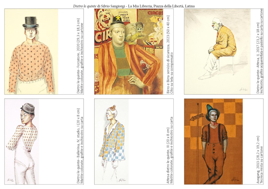Dipinti e disegni di Silvio Sangiorgi in esposizione presso La Mia Libreria a Latina