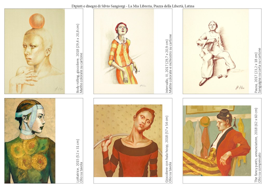 Dipinti e disegni di Silvio Sangiorgi in esposizione presso La Mia Libreria a Latina
