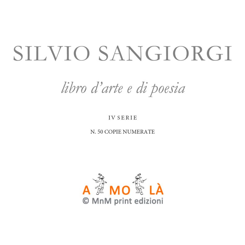 Frontespizio Libro d'arte e di poesia di Silvio Sangiorgi
