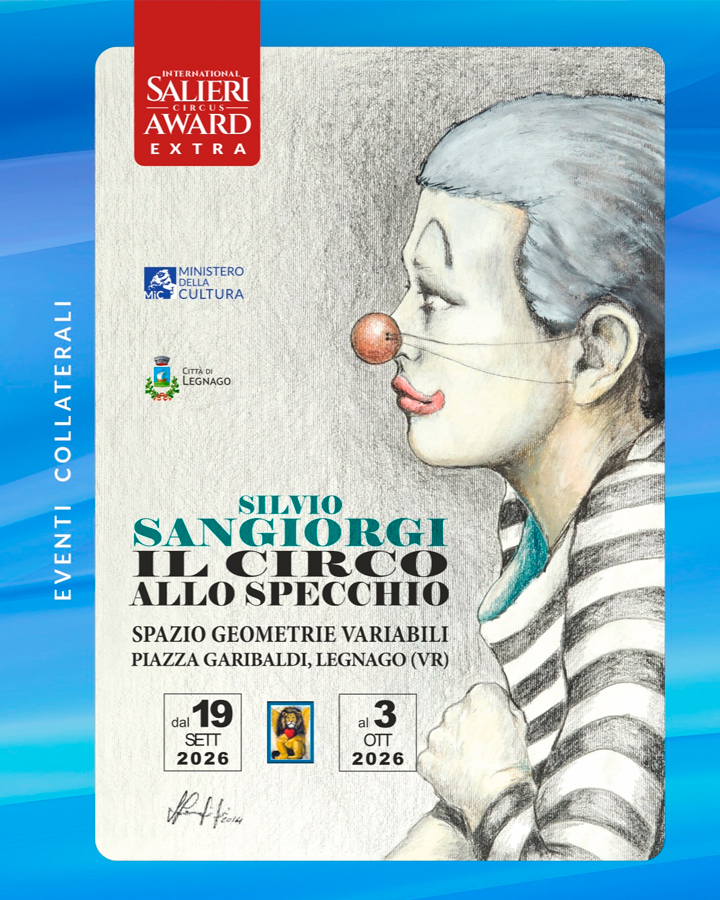 Silvio Sangiorgi locandina mostra per il Salieri Circus Award 2026